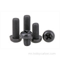 M3 nylon screws round head screws black